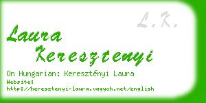 laura keresztenyi business card