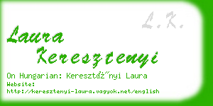 laura keresztenyi business card